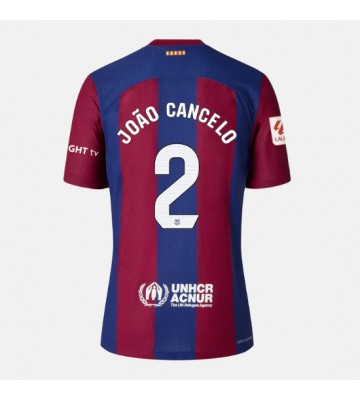Barcelona Joao Cancelo #2 Replika Hjemmebanetrøje Dame 2023-24 Kortærmet